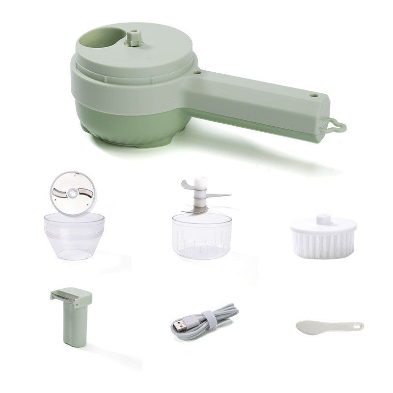 Home Fashion Wireless Hand-held Vegetable Cutter - AmberOcean 
