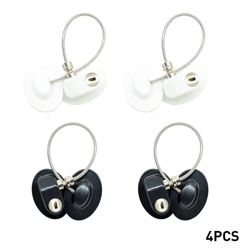 Window Security Chain Lock Window Cable Lock Restrictor Multifunctional Window Lock Door Security Guard for Baby Safety 1Pcs - AmberOcean 