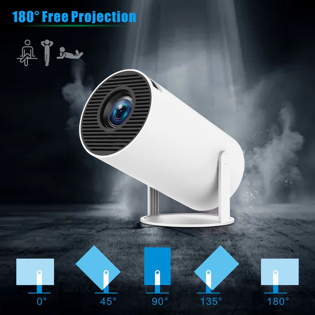 HY300 Pro Projector Home Theater Entertainment Portable Small Projector - AmberOcean 