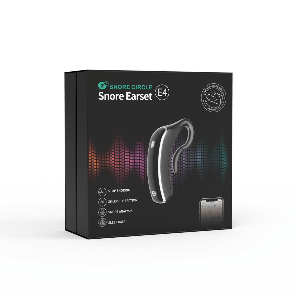 24 Hours Bluetooth Anti-snoring Device Charge Snore Earset Sleeping Aid Snoring Analyzes Sleep Datas Good Sleep - AmberOcean 
