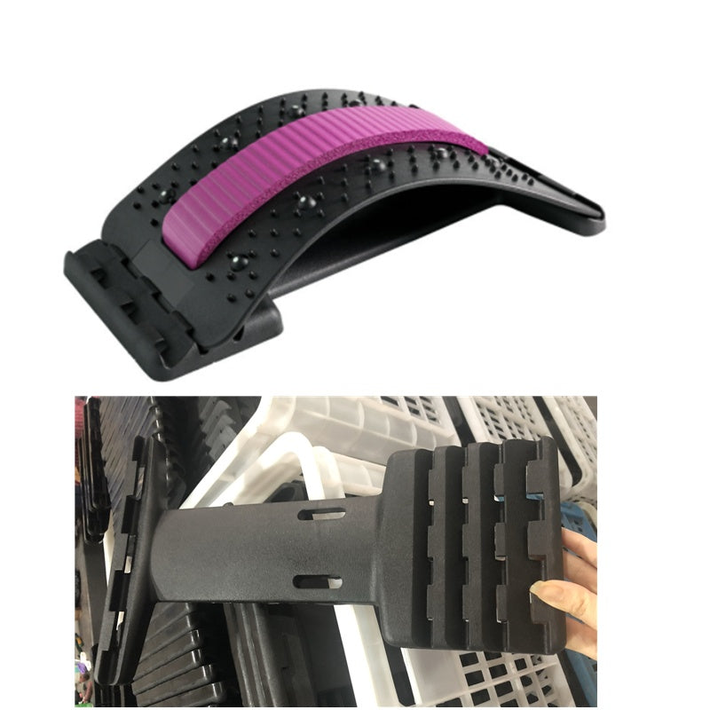 Back Stretcher Adjustable Back Cracker Massage Waist Neck Fitness Lumbar Cervical Spine Support Pain Relief - AmberOcean 