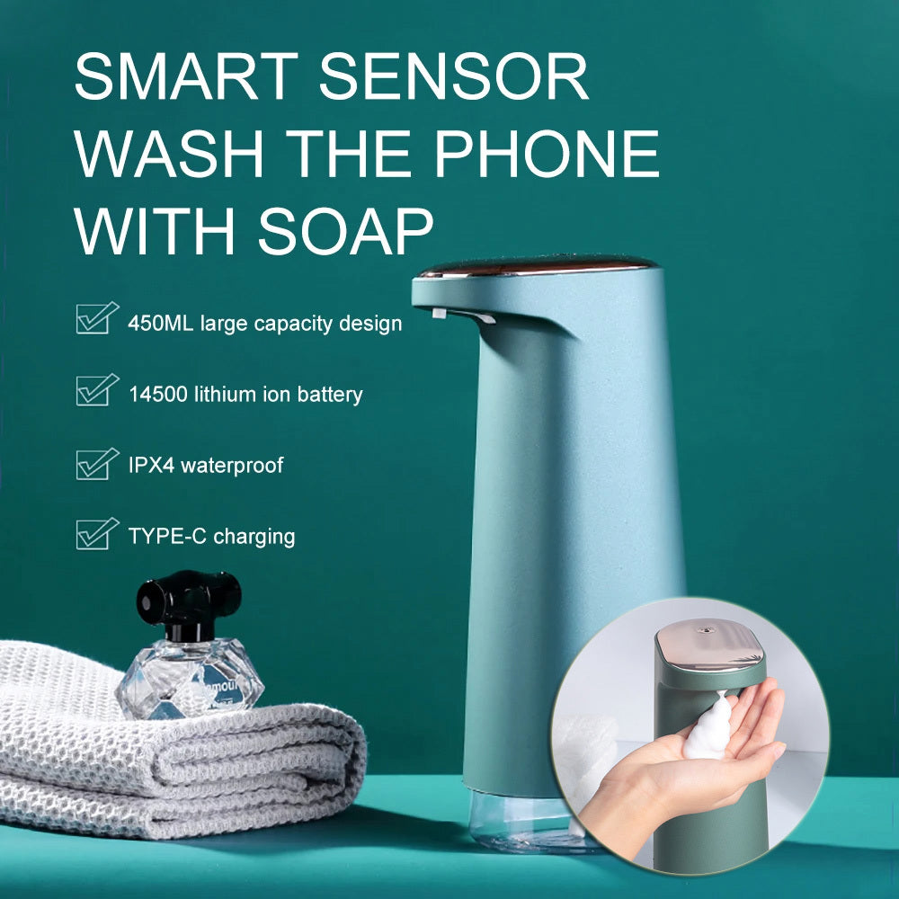 Automatic Foam Soap Dispensers Bathroom Smart Washing Hand Sanitizer Sensor Machine For Kitchen And Bathroom - AmberOcean 
