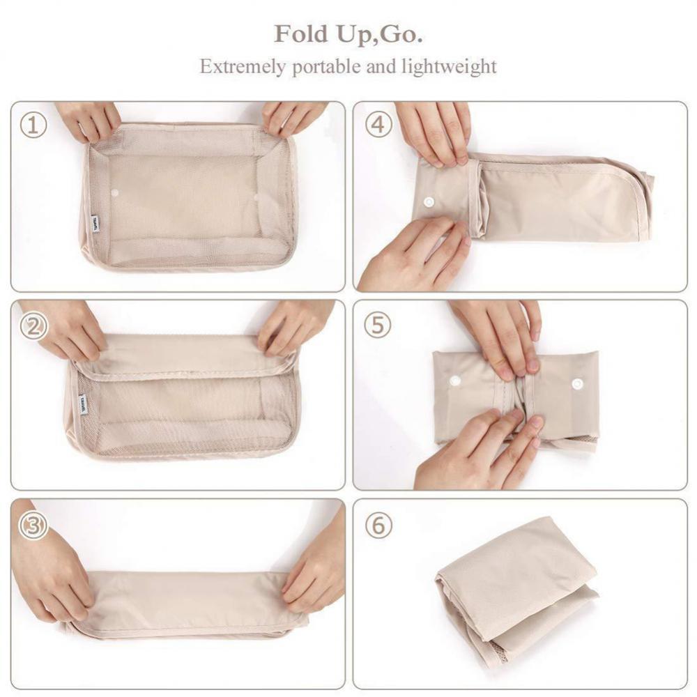 8-piece Set Luggage Divider Bag Travel Storage Clothes Underwear Shoes Organizer Packing Cube Bag - AmberOcean 