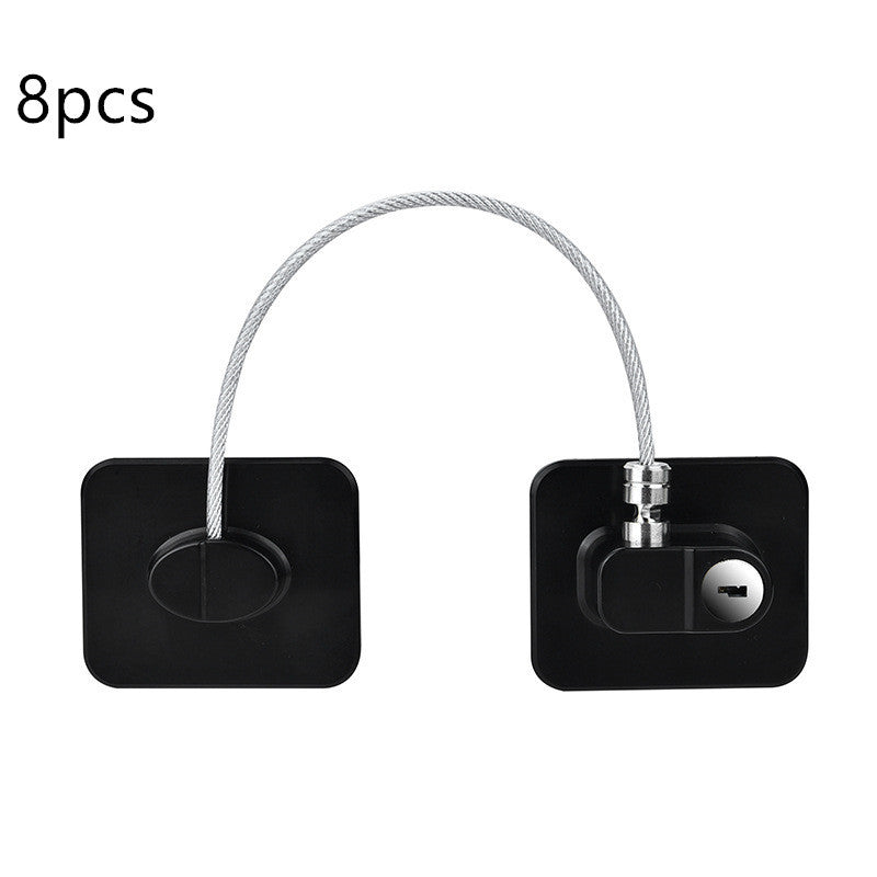 Window Security Chain Lock Window Cable Lock Restrictor Multifunctional Window Lock Door Security Guard for Baby Safety 1Pcs - AmberOcean 