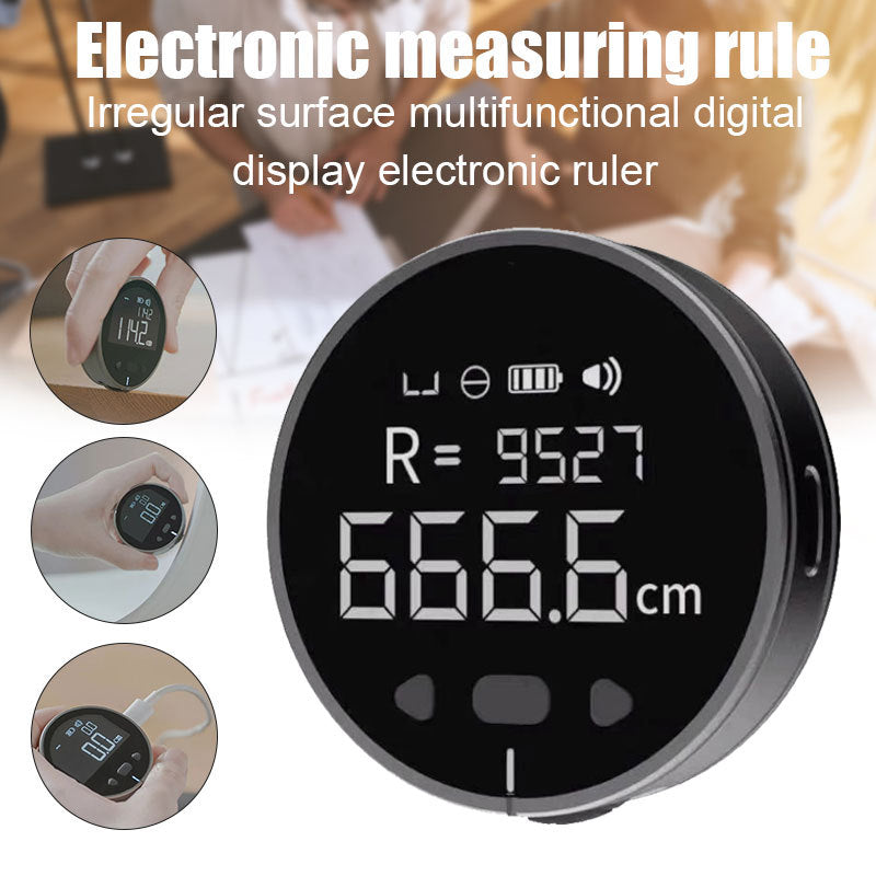 Distance Measuring Instrument Electronic Measuring Ruler Tape Measure High Definition Digital LCD High Precision Electronic Measuring Ruler Tool - AmberOcean 