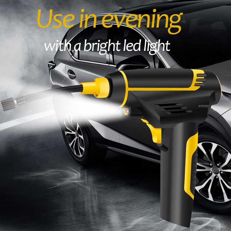 Automatic Portable Handheld Digital LED Smart Car Air Compressor Pump - AmberOcean 