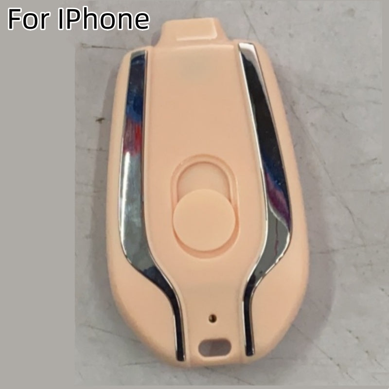 1500mAh Mini Power Emergency Pod Keychain Charger With Type-C Ultra-Compact Mini Battery Pack Fast Charging Backup Power Bank - AmberOcean 