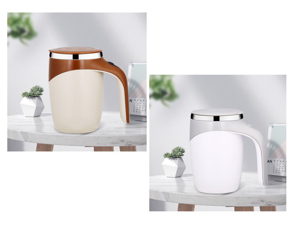 The Mug That Does the Stirring for you  An automatic self-stirring mug that blends your drink with the touch of a button - AmberOcean 
