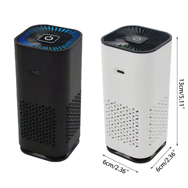 Car Air Purifier Portable Negative Ion Generator Remove Formaldehyde Dust Smoke Air Freshen Washer For Home Car - AmberOcean 