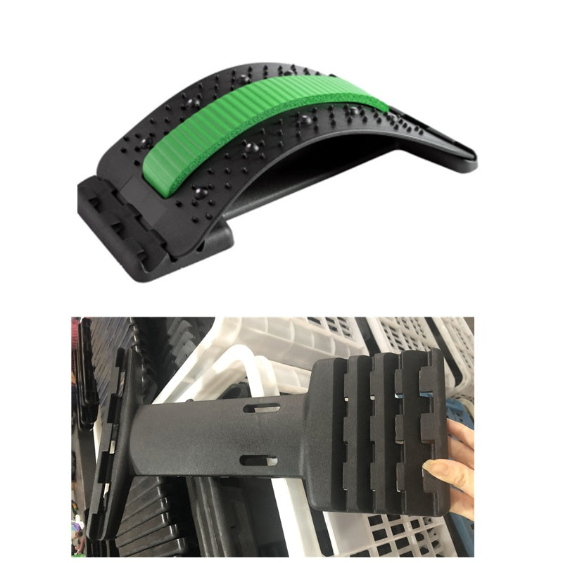 Back Stretcher Adjustable Back Cracker Massage Waist Neck Fitness Lumbar Cervical Spine Support Pain Relief - AmberOcean 