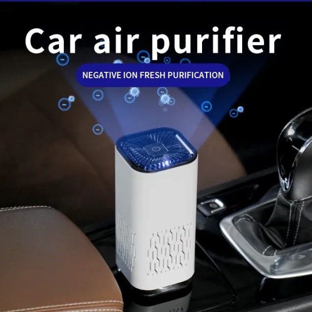 Car Air Purifier Portable Negative Ion Generator Remove Formaldehyde Dust Smoke Air Freshen Washer For Home Car - AmberOcean 
