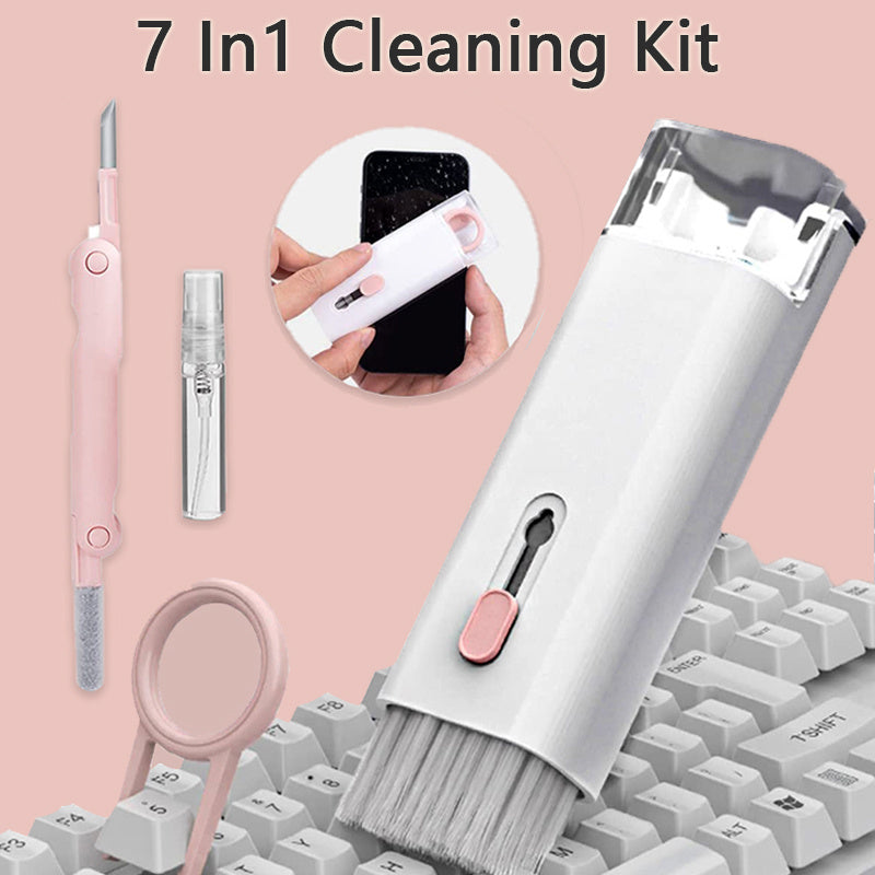 Multifunctional Bluetooth-compatible Headset Cleaning Pen Set Keyboard Cleaner Cleaning Tools Cleaner Keycap Puller Kit - AmberOcean 