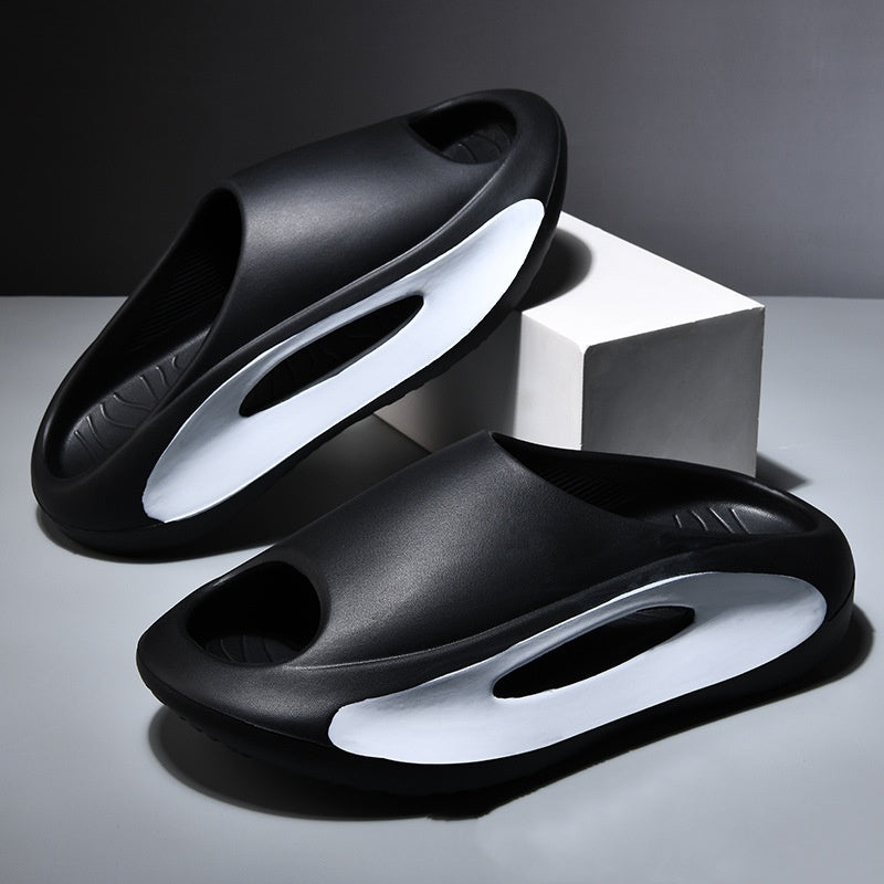 Ins Slippers Women Men Peep Toe Slipper Summer Hollow Unisex Sports Beach Shoes - AmberOcean 