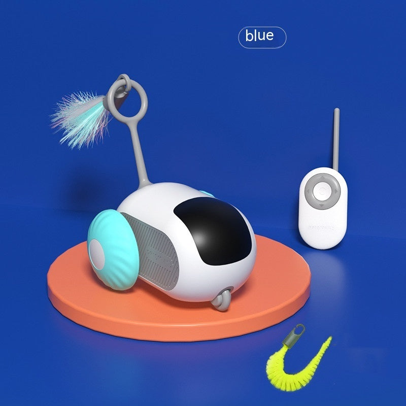 Remote Control Interactive Cat Car Toy USB Charging Chasing Automatic Self-moving Remote Smart Control Car Interactive Cat Toy Pet Products - AmberOcean 