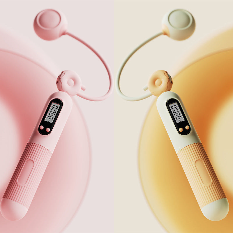 Jump Rope With Counter, Adjustable Skipping Rope With Calorie Counter, Smart Skipping Rope For Fitness Exercise And Weight Lose - AmberOcean 