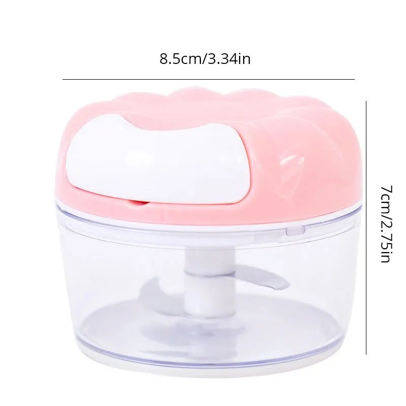 1pc Blue/Pink Manual Garlic Masher Hand Pull Kitchen Household Type Garlic Blender Braised Minced Garlic Kitchen Gadgets - AmberOcean 