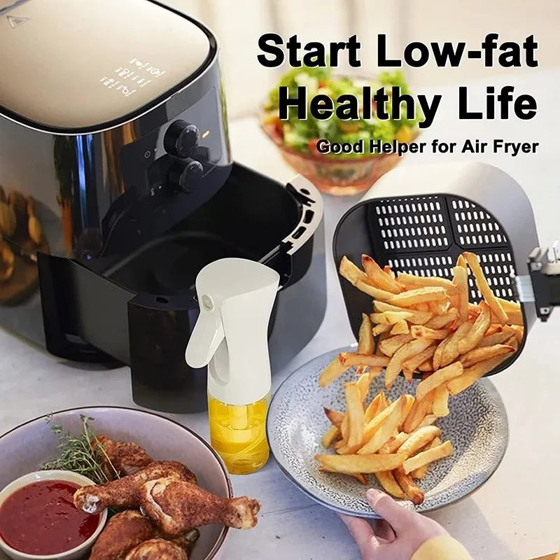 200-500ML Olive Oil Sprayer Empty Vinegar Oil Bottle Dispenser Salad BBQ Cooking Baking Kitchen Gadgets Mist Spray for Airfryer - AmberOcean 