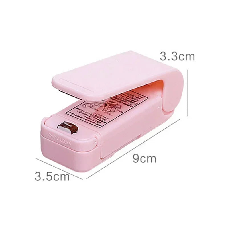 Portable Bag Heat Sealer Plastic Package Storage Bag Clip Mini Sealing Machine Handy Sticker Seal For Food Snack Kitchen Gadgets - AmberOcean 