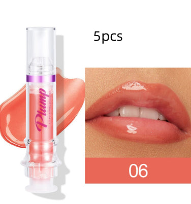 New Tube Lip Rich Lip Color Slightly Spicy Lip Honey Lip Glass Mirror Face Lip Mirror Liquid Lipstick - AmberOcean 