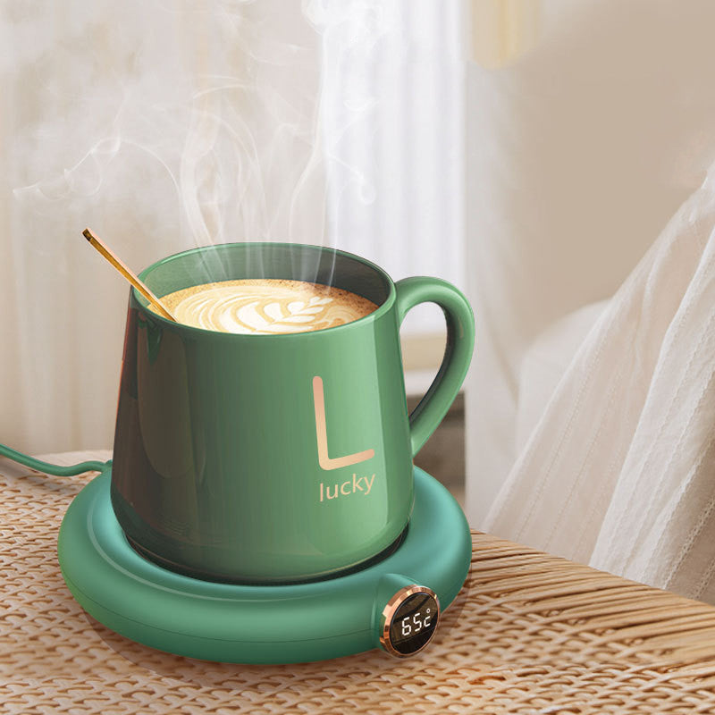 Coffee Mug Warmer Warm Coaster Smart Heating Cup Thermal Insulation Constant Temperature Coaster Heating Pad Desktop - AmberOcean 
