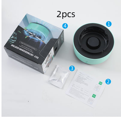 Smoke Removal Air Purification Ashtray Anion Purification Practical Automatic Purifier Ashtray Portable Gadgets For Car Ashtray - AmberOcean 