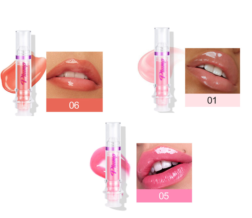 New Tube Lip Rich Lip Color Slightly Spicy Lip Honey Lip Glass Mirror Face Lip Mirror Liquid Lipstick - AmberOcean 