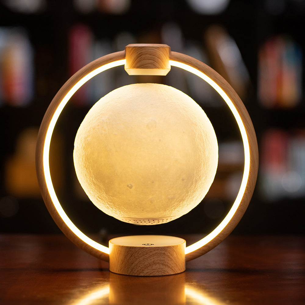 Maglev Moon Light Bluetooth 3D Stereo Diy Colorful Glare - AmberOcean 