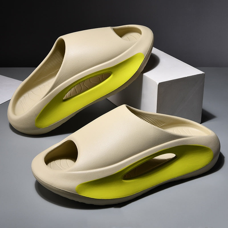 Ins Slippers Women Men Peep Toe Slipper Summer Hollow Unisex Sports Beach Shoes - AmberOcean 