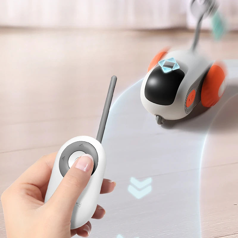 Remote Control Interactive Cat Car Toy USB Charging Chasing Automatic Self-moving Remote Smart Control Car Interactive Cat Toy Pet Products - AmberOcean 