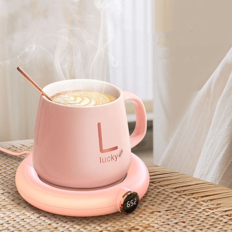 Coffee Mug Warmer Warm Coaster Smart Heating Cup Thermal Insulation Constant Temperature Coaster Heating Pad Desktop - AmberOcean 