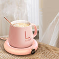 Coffee Mug Warmer Warm Coaster Smart Heating Cup Thermal Insulation Constant Temperature Coaster Heating Pad Desktop - AmberOcean 