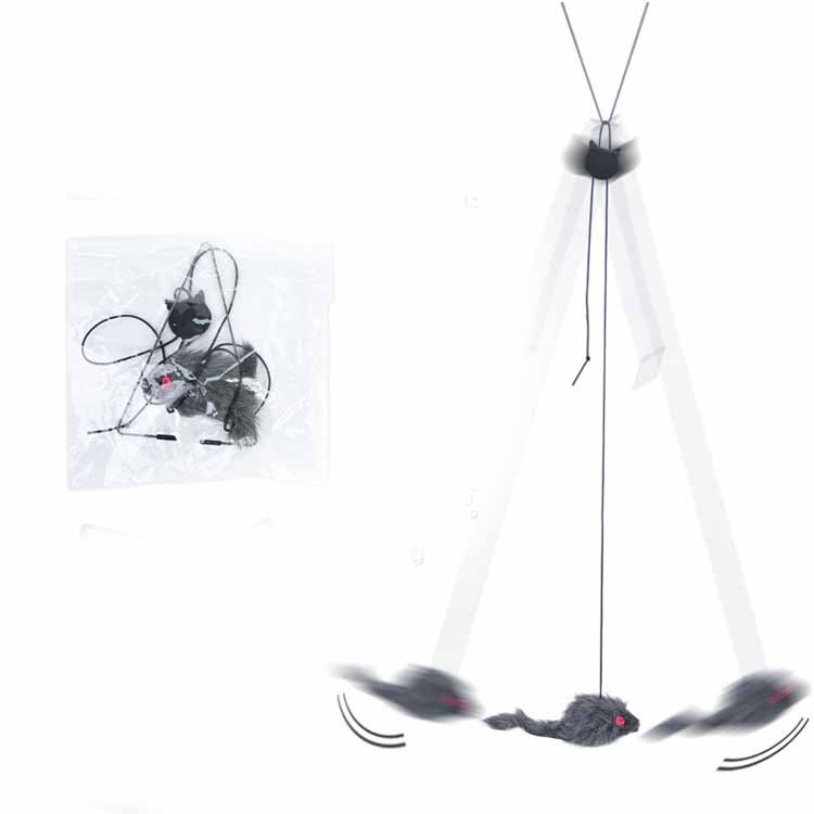 Pet Telescopic Hanging Door Small Mouse Pets Cat Toy - AmberOcean 