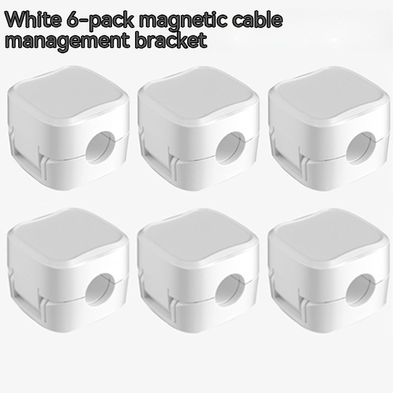 Magnetic Cable Clip Under Desk Cable Management Adjustable Cord Holder Wire Organizer And Cable Management Wire Keeper - AmberOcean 