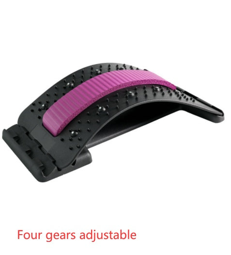 Back Stretcher Adjustable Back Cracker Massage Waist Neck Fitness Lumbar Cervical Spine Support Pain Relief - AmberOcean 