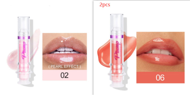 New Tube Lip Rich Lip Color Slightly Spicy Lip Honey Lip Glass Mirror Face Lip Mirror Liquid Lipstick - AmberOcean 