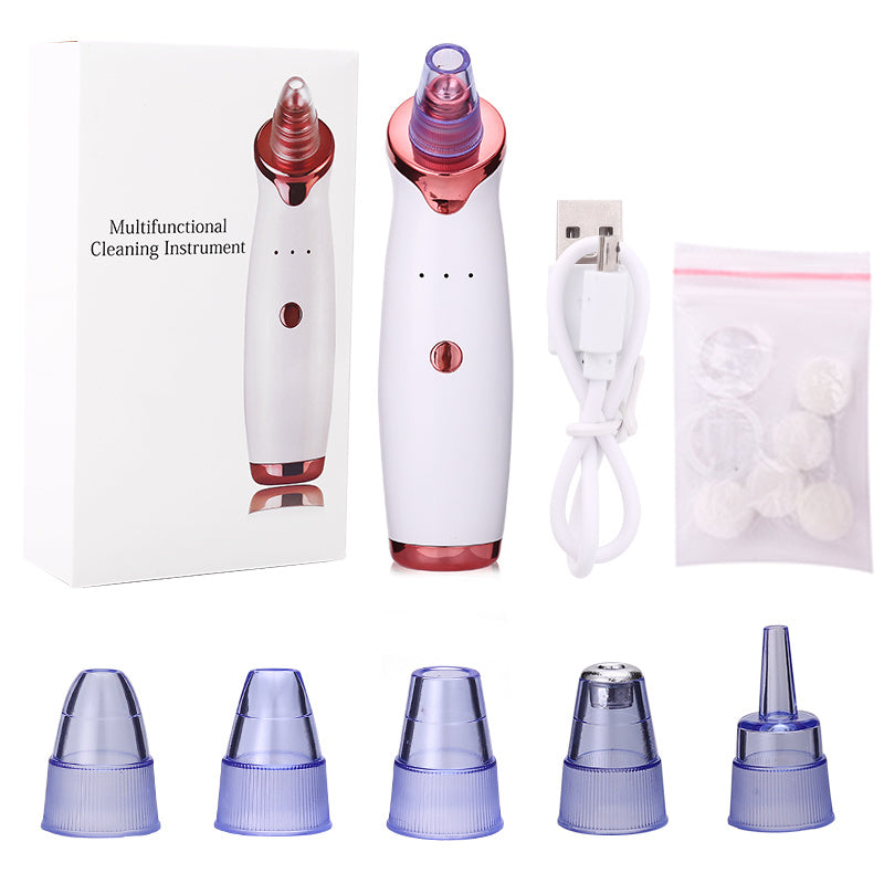 Blackhead Remover Instrument Black Dot Remover Acne Vacuum Suction Face Clean Black Head Pore Cleaning Beauty Skin Care Tool - AmberOcean 