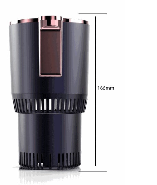 2 In1 Car Heating Cooling Cup 12V Smart Car Cup Holder Digital Temperature Display Drink Cup Warmer Cooler Mini Car Refrigerator - AmberOcean 