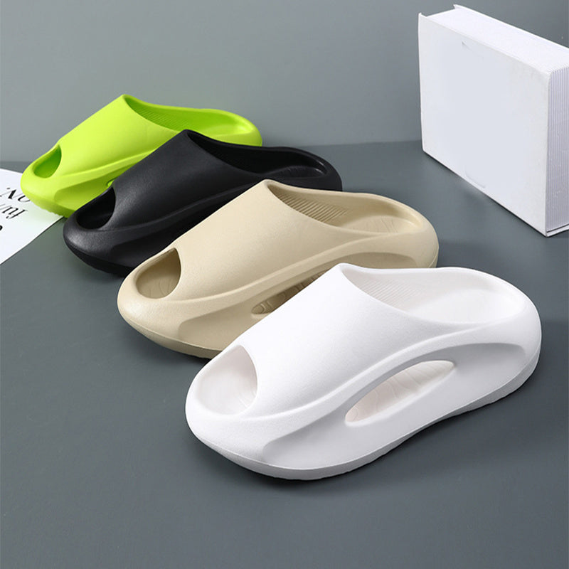 Ins Slippers Women Men Peep Toe Slipper Summer Hollow Unisex Sports Beach Shoes - AmberOcean 