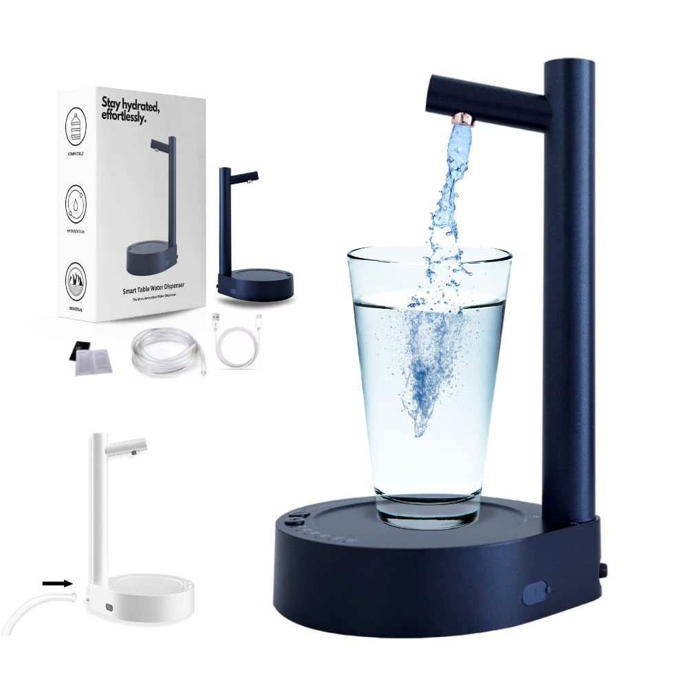 Desk Dispenser Electric Water Gallon Automatic Water Bottle Dispenser Rechargeable Water Dispenser - AmberOcean 