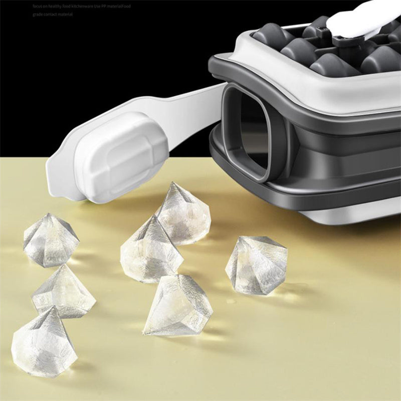 2in1 Portable Silicone Ice Ball Mold Ice Maker Water Bottle Ice Cube Mould Bottle Creative Ice Ball Diamond Curling Summer Kitchen Gadgets - AmberOcean 