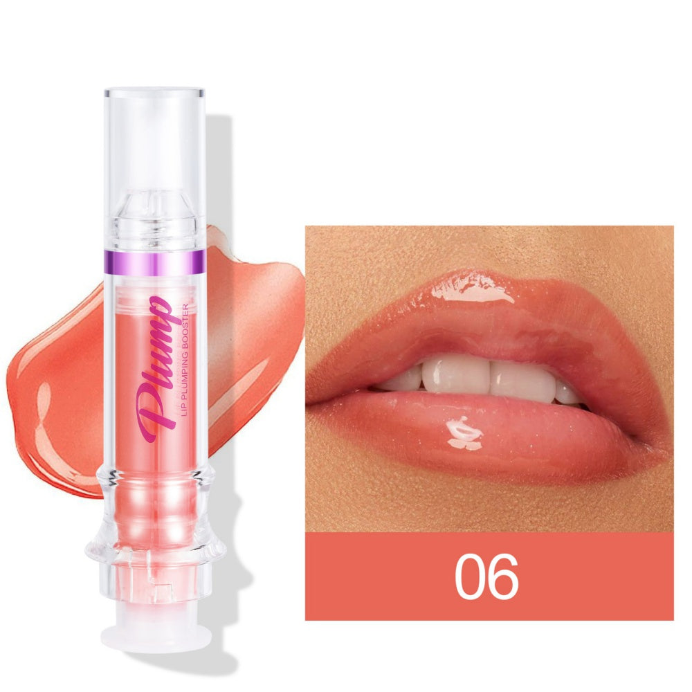 New Tube Lip Rich Lip Color Slightly Spicy Lip Honey Lip Glass Mirror Face Lip Mirror Liquid Lipstick - AmberOcean 