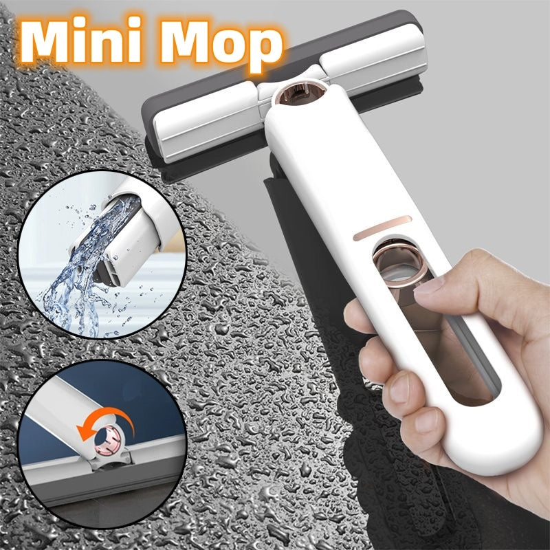 Mini Mops Floor Cleaning Sponge Squeeze Mop Household Cleaning Tools Home Car Portable Wiper Glass Screen Desk Cleaner Mop - AmberOcean 