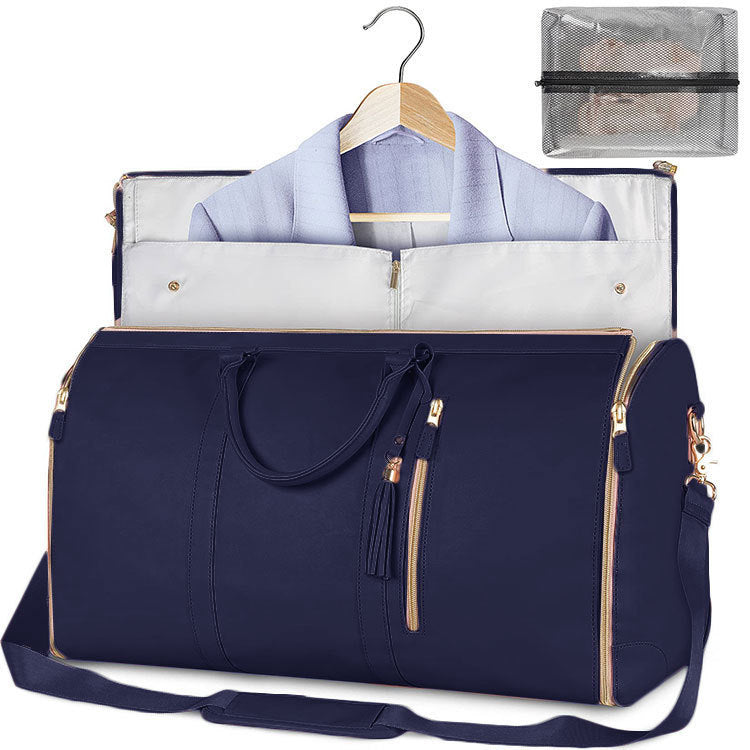 Large Capacity Travel Duffle Bag Women's Handbag Folding Suit Bag Waterproof Clothes Totes - AmberOcean 