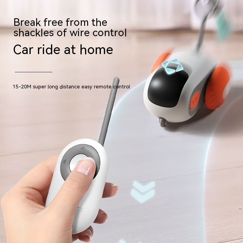 Remote Control Interactive Cat Car Toy USB Charging Chasing Automatic Self-moving Remote Smart Control Car Interactive Cat Toy Pet Products - AmberOcean 