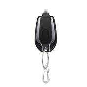 1500mAh Mini Power Emergency Pod Keychain Charger With Type-C Ultra-Compact Mini Battery Pack Fast Charging Backup Power Bank - AmberOcean 
