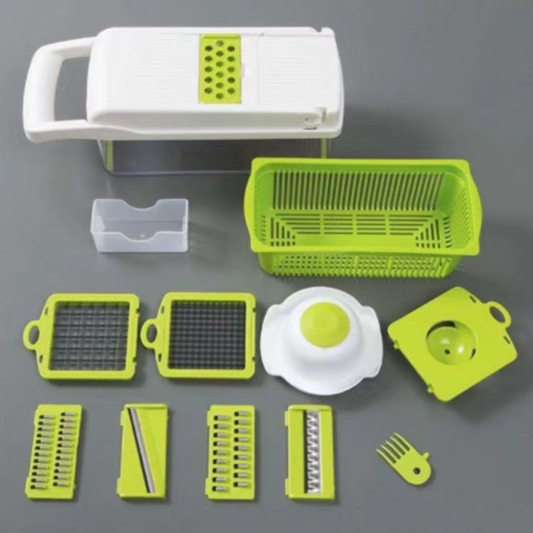 12 In 1 Manual Vegetable Chopper Kitchen Gadgets Food Chopper Onion Cutter Vegetable Slicer - AmberOcean 