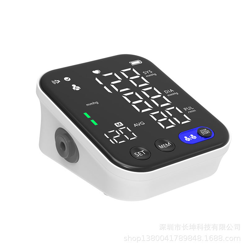 Electronic Blood Pressure Monitor Ultra Clear Large Screen Pulse Sphygmomanometer For Real-time Measurement Of Blood Pressure - AmberOcean 