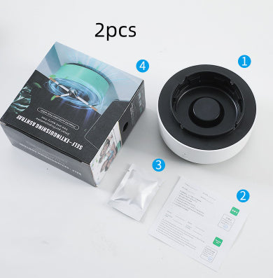 Smoke Removal Air Purification Ashtray Anion Purification Practical Automatic Purifier Ashtray Portable Gadgets For Car Ashtray - AmberOcean 