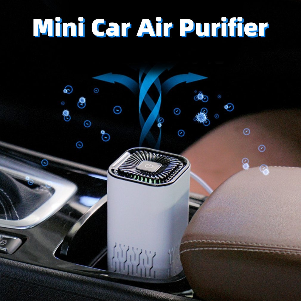 Car Air Purifier Portable Negative Ion Generator Remove Formaldehyde Dust Smoke Air Freshen Washer For Home Car - AmberOcean 
