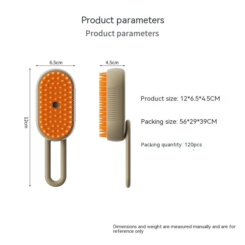 Cat Steam Brush Steamy Dog Brush 3 In 1 Electric Spray Cat Hair Brushes For Massage Pet Grooming Comb Hair Removal Combs Pet Products - AmberOcean 